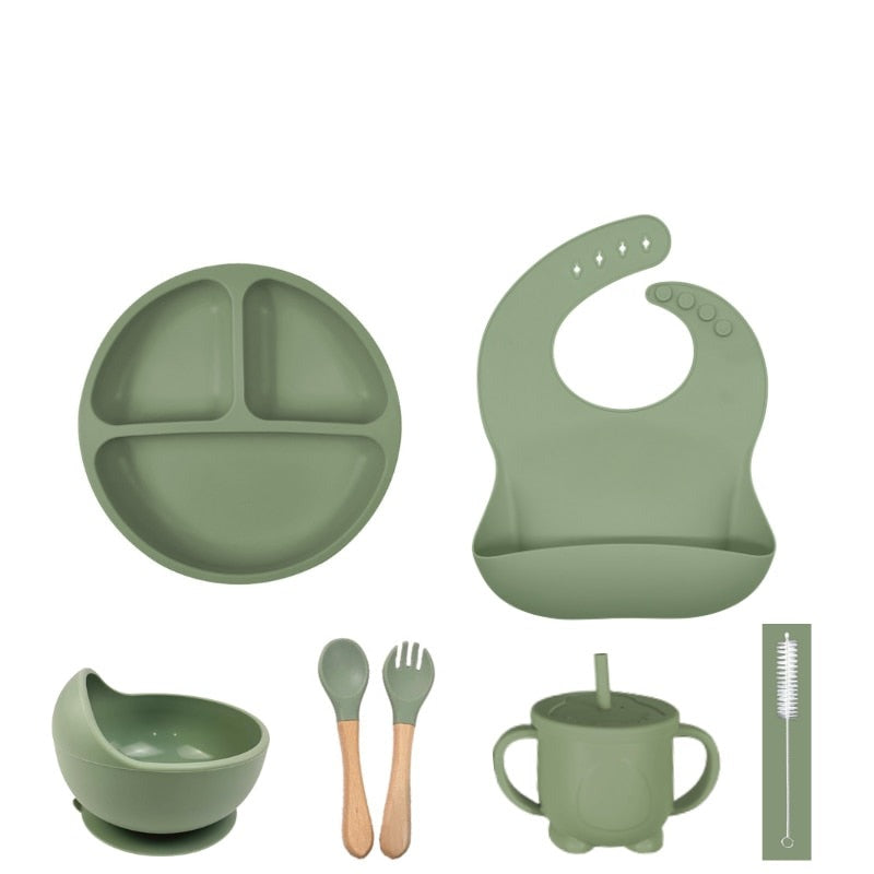 Kit com 2 a 7 utensílios para Alimentação Infantil
