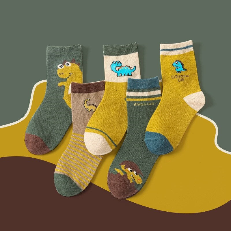 Kit de 5 Pares de Meia Infantil e Criança - 1 a 12 anos