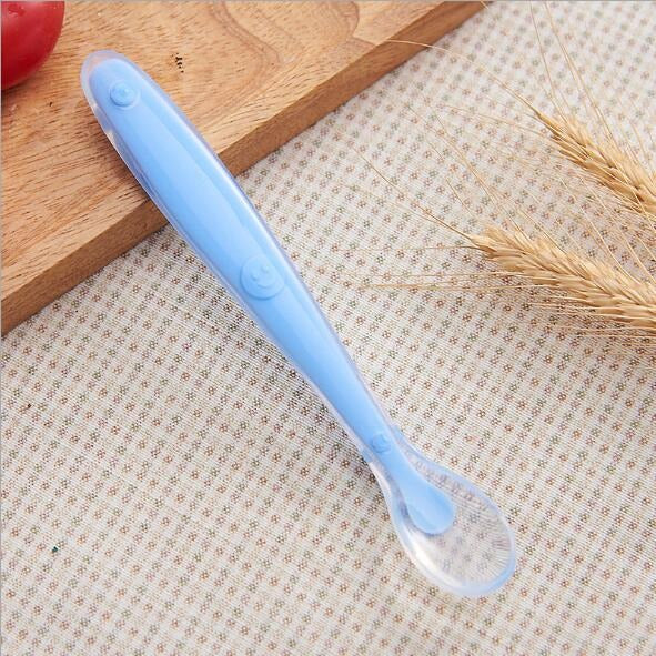 Colher de Silicone Para Alimentação de Bebê