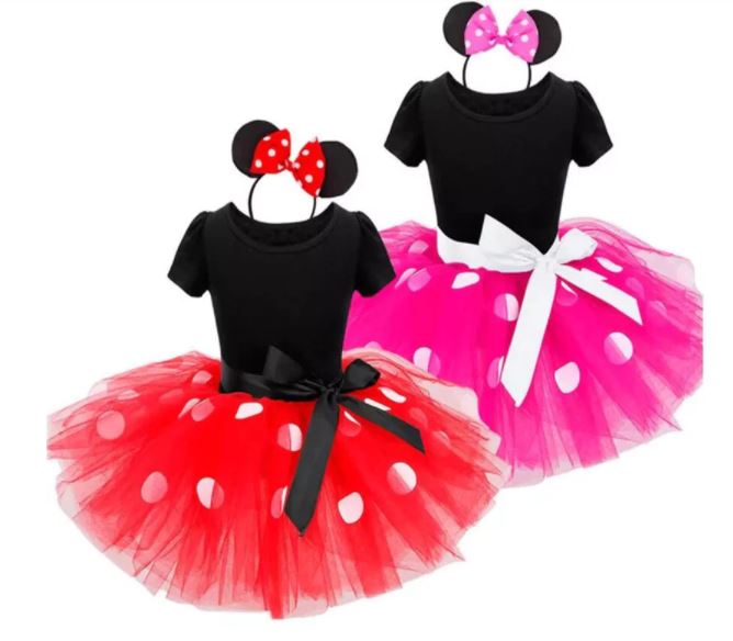 Fantasia da Minnie - 9 meses a 5 anos