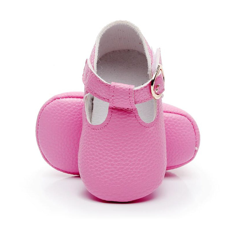 Sapatos de couro para meninas de 0 a 18 meses