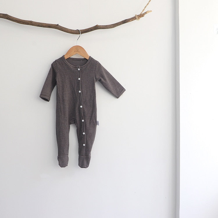 Macacão Infantil Listrado - 3 a 24 meses