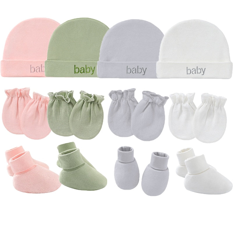Conjunto de Gorro + Luvas + Meias (15 peças)