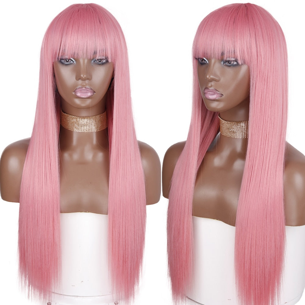 Peruca Feminina de Cabelo Sintético