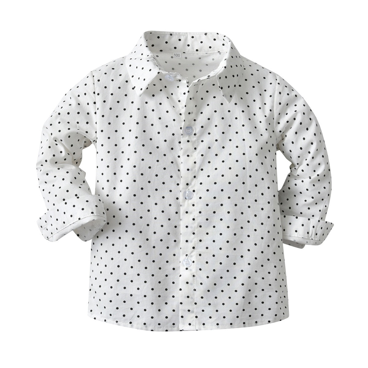 Conjunto Camisa com Gravata, Calça e Suspensório - 1 a 7 anos