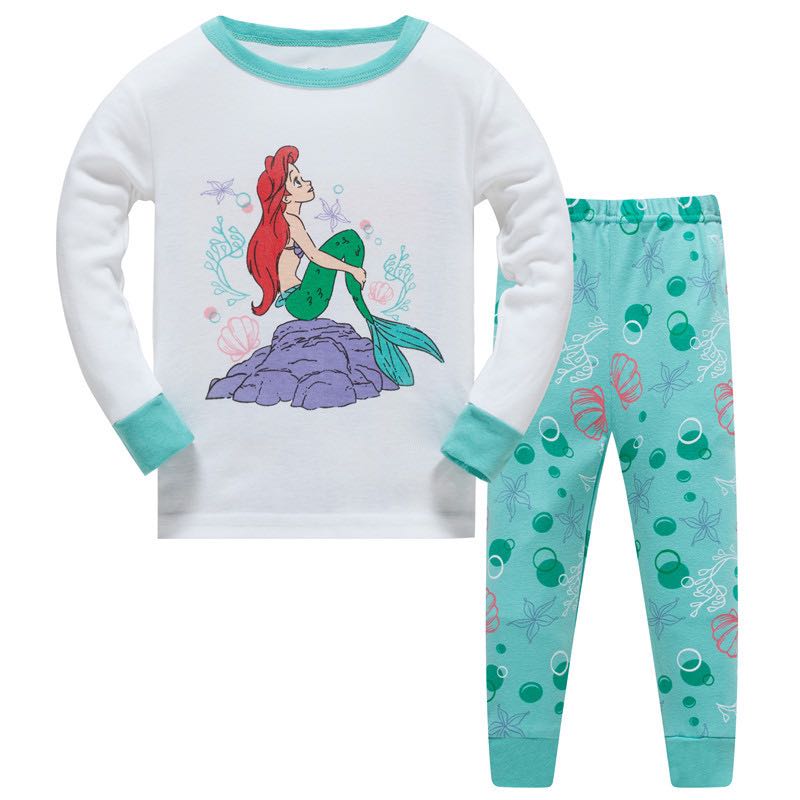 Pijama infantil de algodão para meninas - 3 a 8 anos