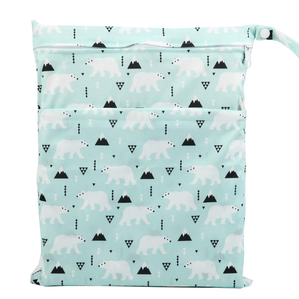 Bolsa Impermeável para Fraldas/Roupas Molhadas de Bebê