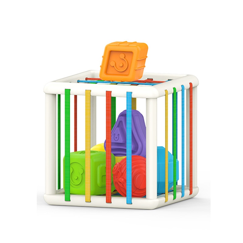 Brinquedo educativo para bebês, montessoriano, colorido