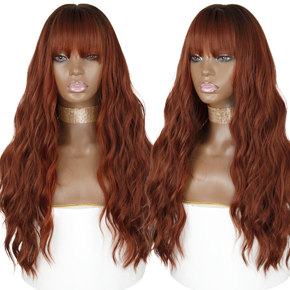 Peruca Feminina de Cabelo Sintético