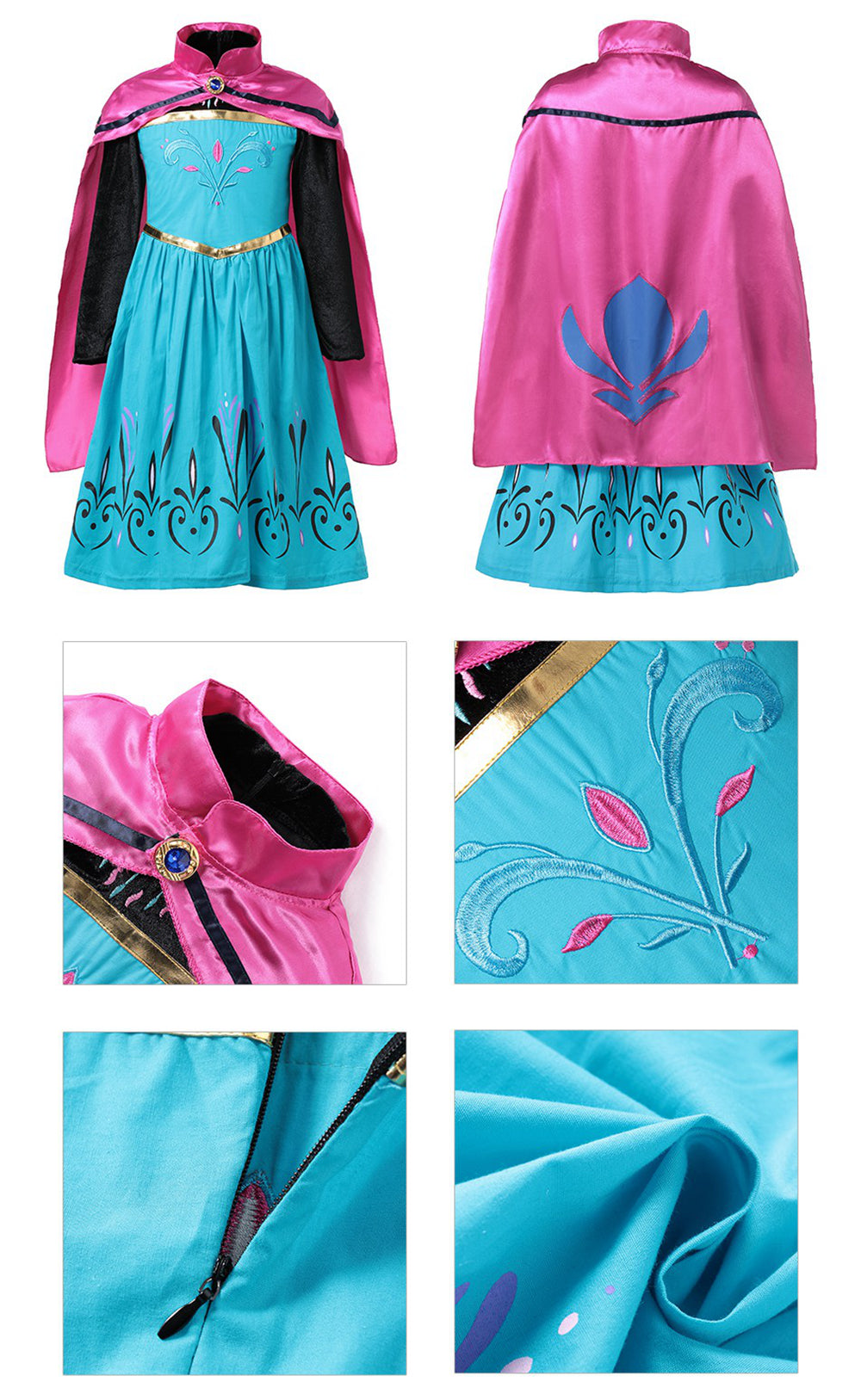 Fantasias da Anna do Filme Frozen - 2 a 10 anos