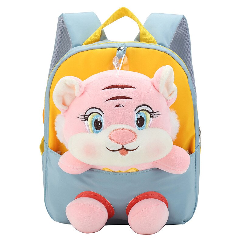 Mochila Escolar Infantil de Tigres e Corujas