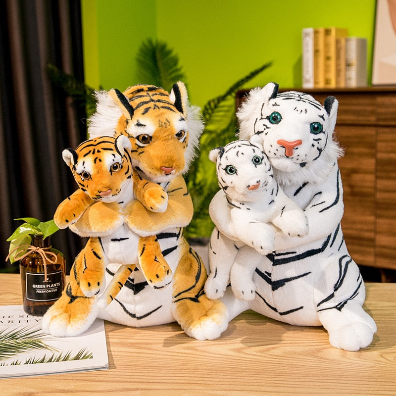 Mamãe e bebê tigre
