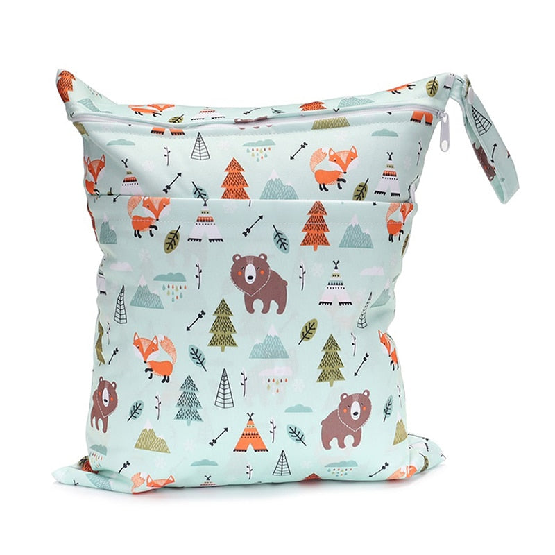 Bolsa Impermeável para Fraldas/Roupas Molhadas de Bebê