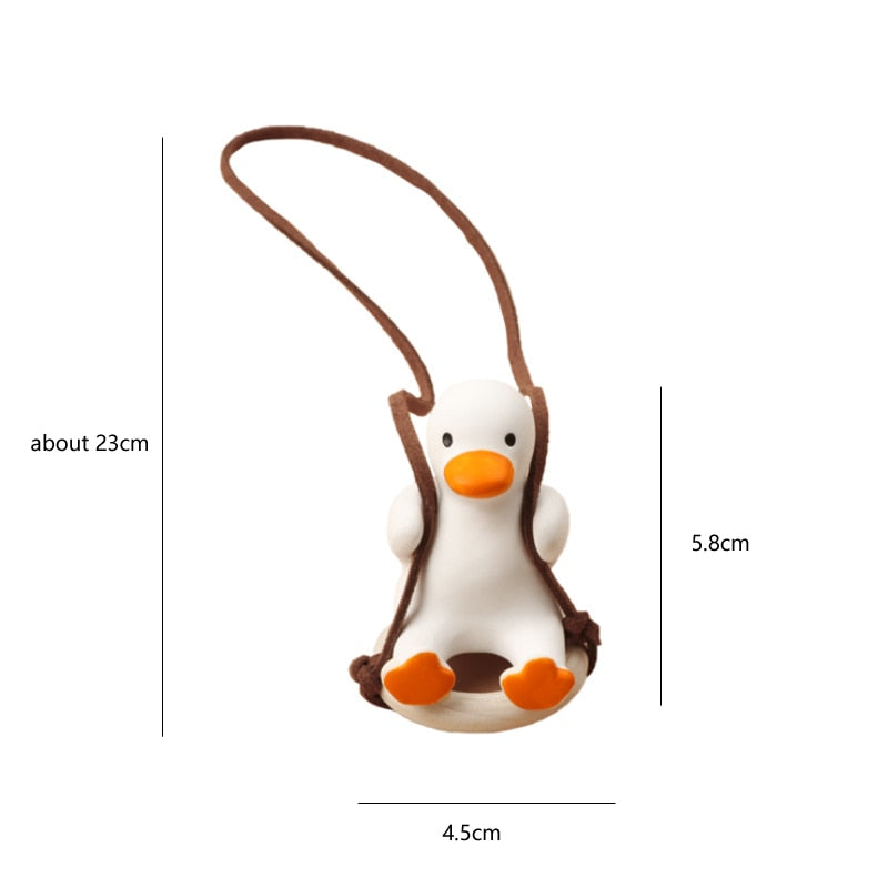 Pingente Decorativo Pato Branco