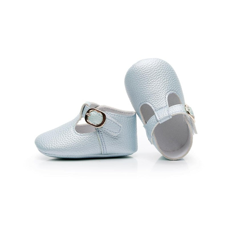 Sapatos de couro para meninas de 0 a 18 meses