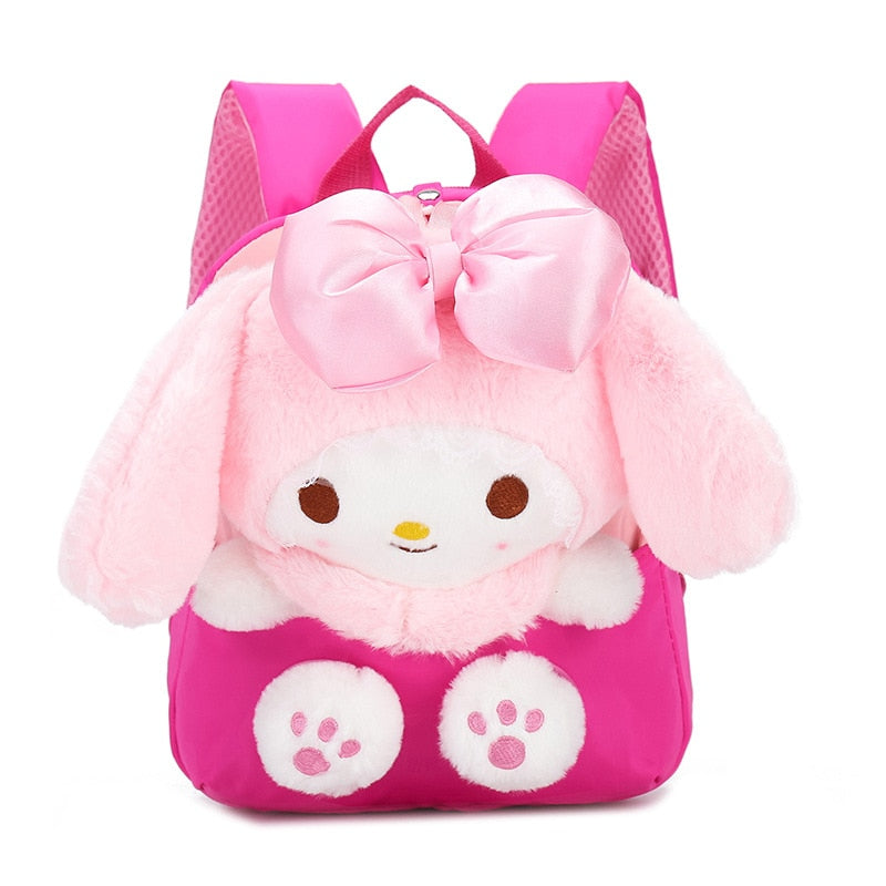 Mochila Escolar Infantil Animais de Pelúcia