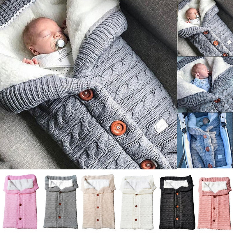 Sacos De Dormir Em Lã Para Bebês Até 6 Meses