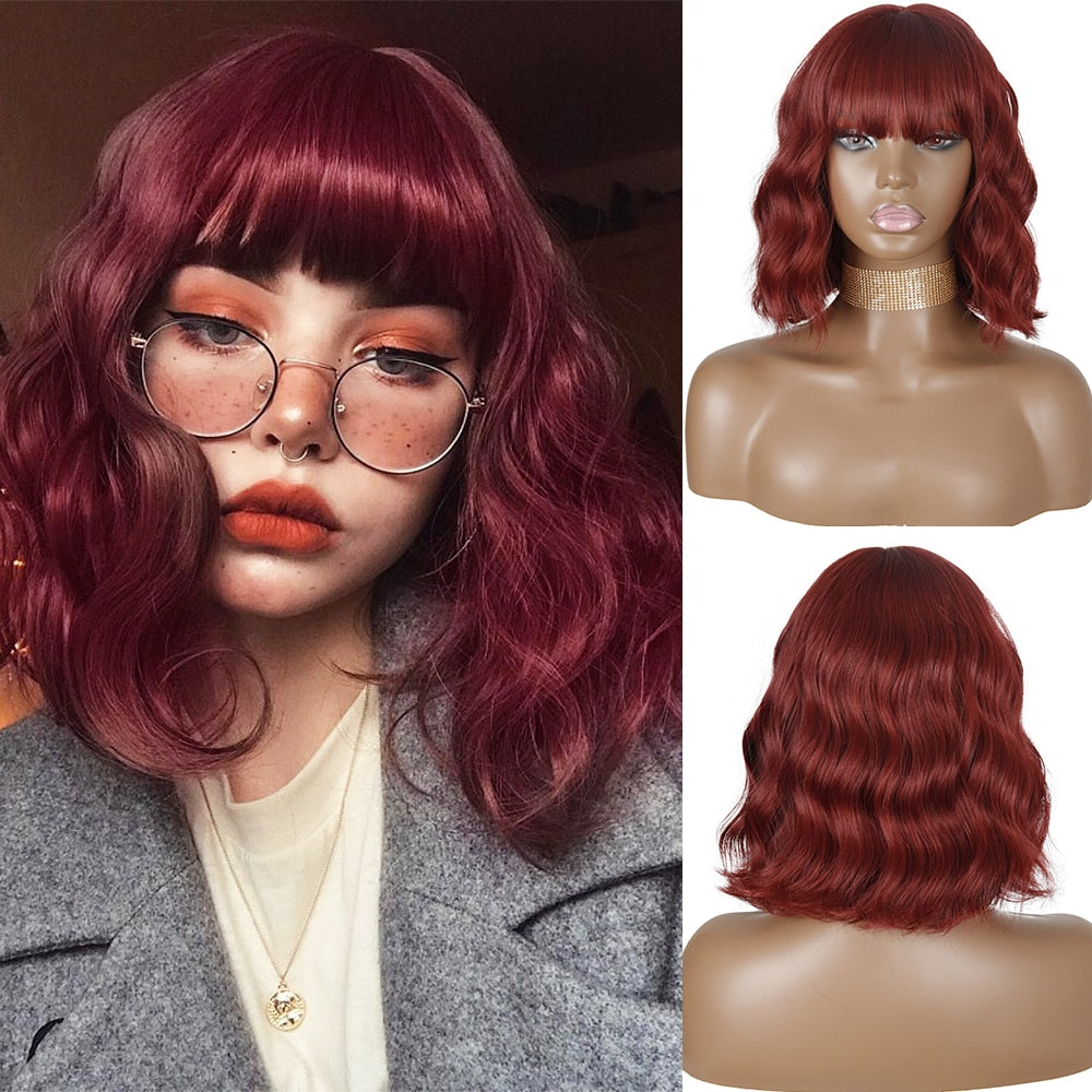 Peruca Feminina de Cabelo Sintético