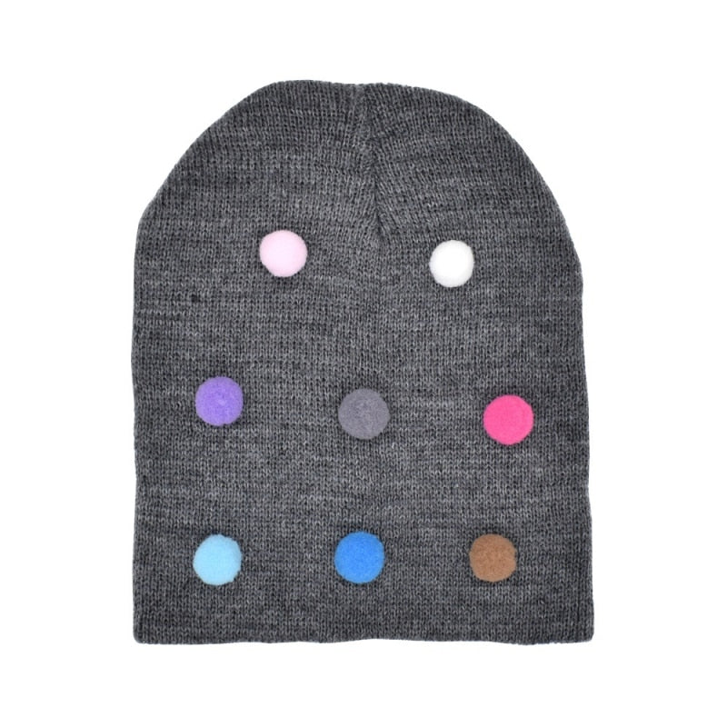 Touca Para Bebês Com Pompom