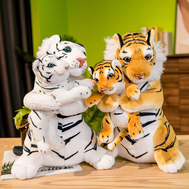 Mamãe e bebê tigre
