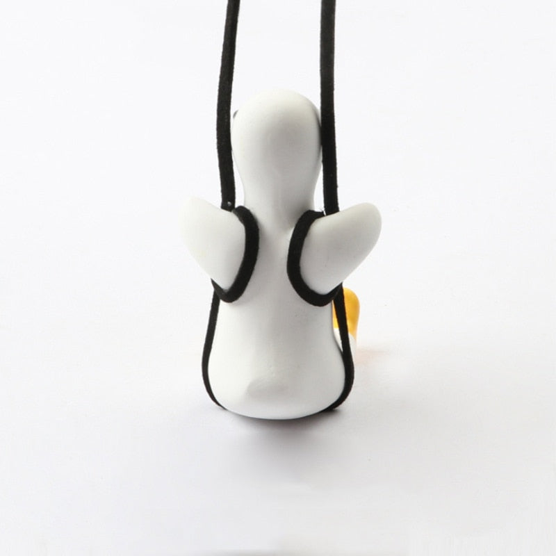 Pingente Decorativo Pato Branco