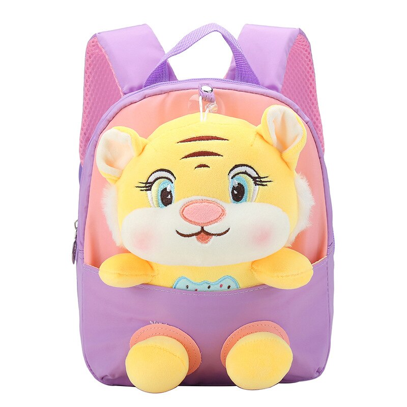 Mochila Escolar Infantil de Tigres e Corujas