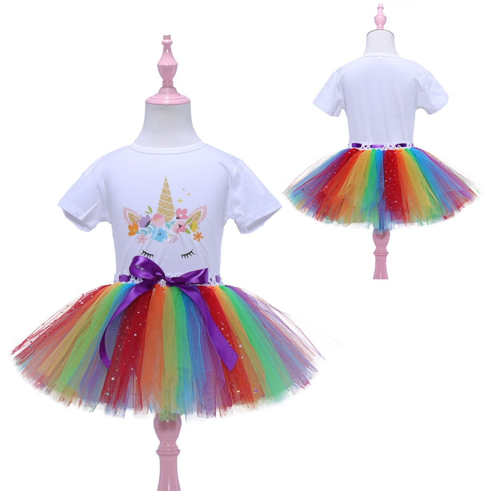 Fantasia Para Meninas Com Saia de Tutu - 2 a 8 Anos
