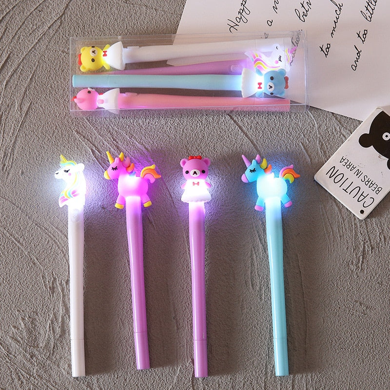 Kit de Canetas Luminosas em Gel