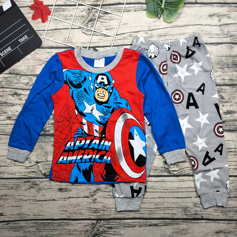 Conjunto Fantasias de Super Heróis Manga Longa - 2 a 7 anos