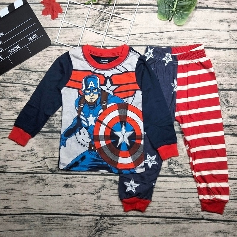 Conjunto Fantasias de Super Heróis Manga Longa - 2 a 7 anos
