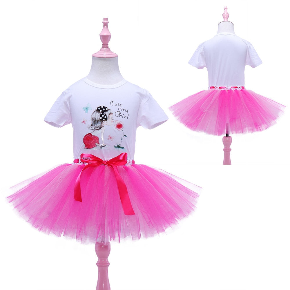 Fantasia Para Meninas Com Saia de Tutu - 2 a 8 Anos
