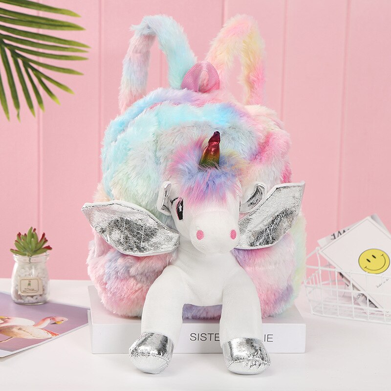 Mochila Escolar Infantil de Unicórnio