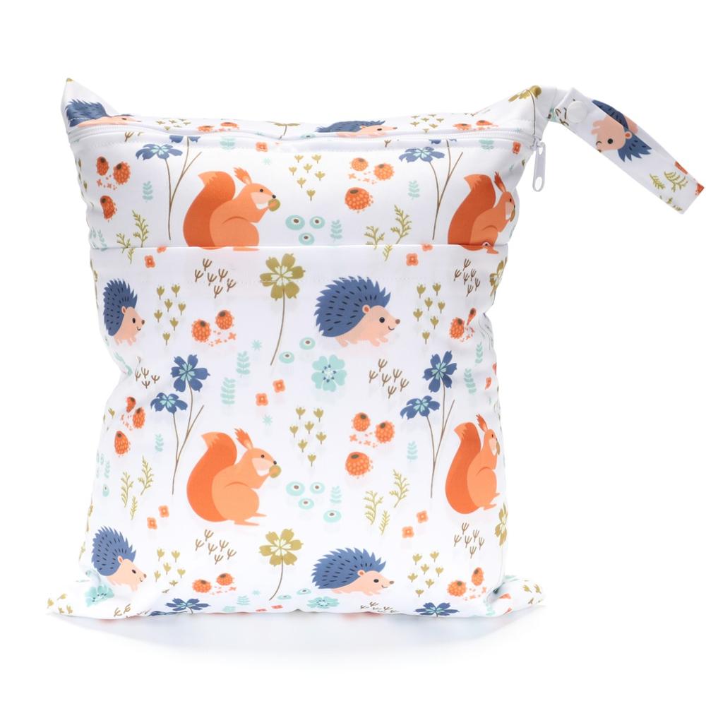 Bolsa Impermeável para Fraldas/Roupas Molhadas de Bebê