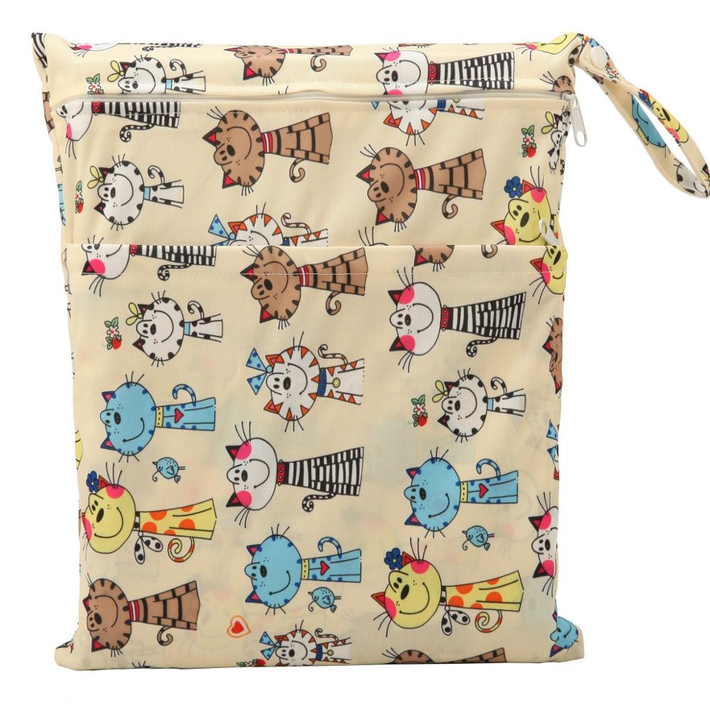 Bolsa Impermeável para Fraldas/Roupas Molhadas de Bebê