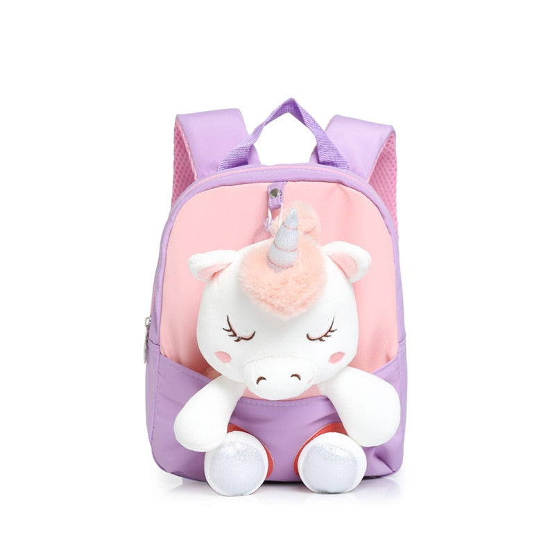 Mochila Escolar Infantil Animais de Pelúcia