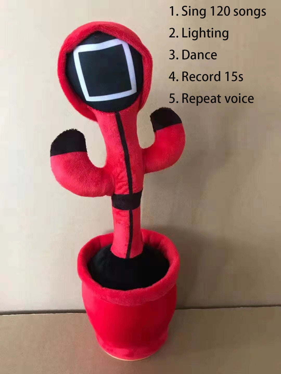 Cacto dançante de brinquedo para crianças