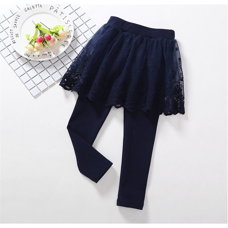 Legging de Cotton Infantil Com Saia - 3 a 7 anos