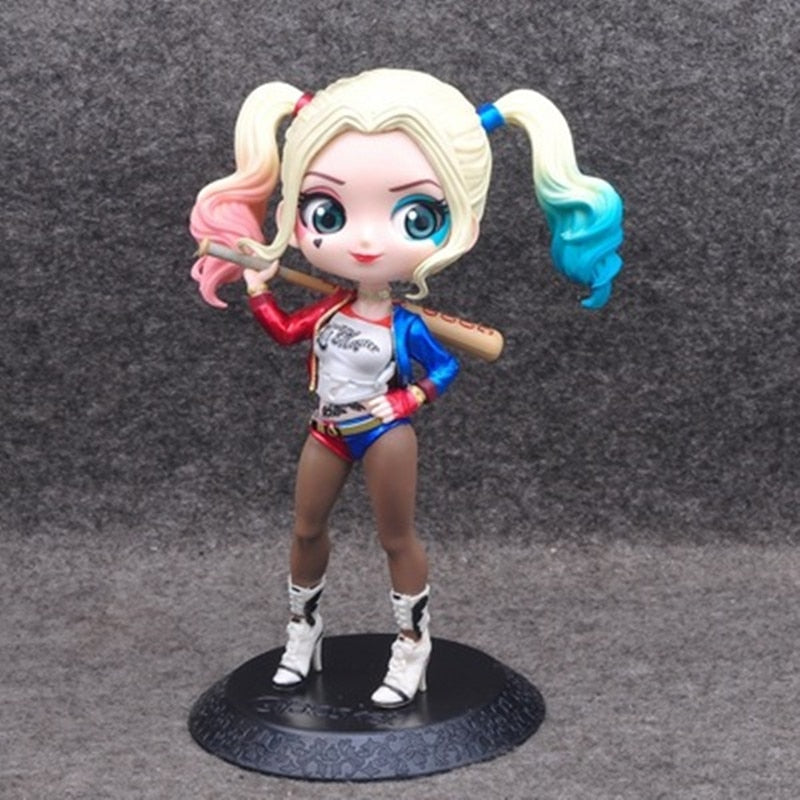 Q posket Arlequina, Coringa, Mulher Maravilha figura de ação anime bonecos colecionáveis