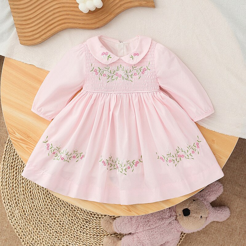 Vestido Com Detalhes Bordado de 09 Meses a 4 Anos
