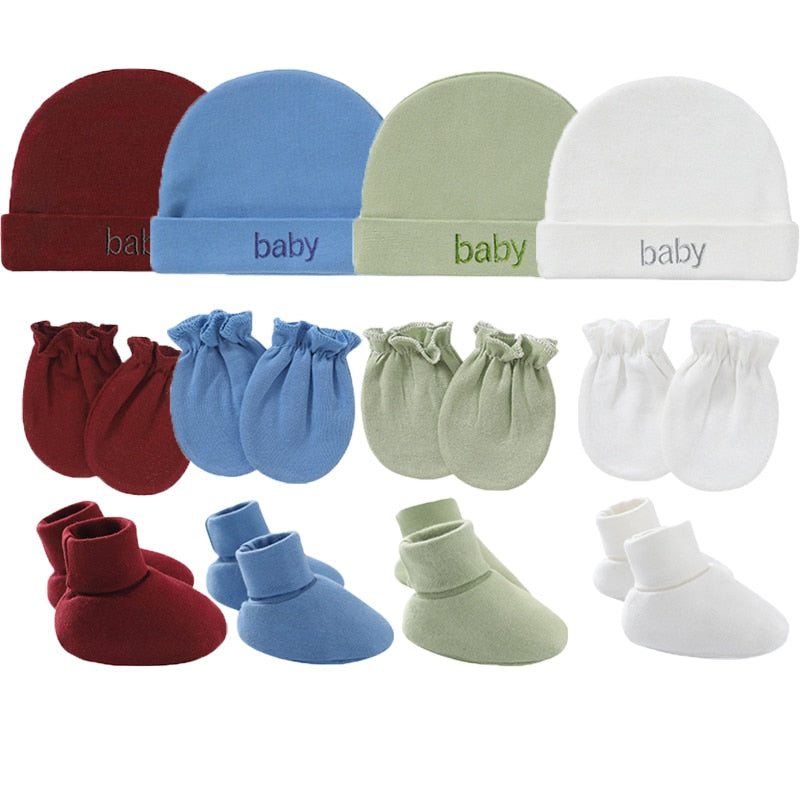 Conjunto de Gorro + Luvas + Meias (15 peças)