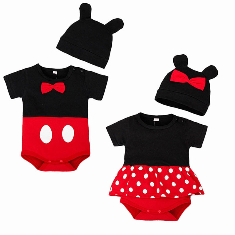 Body Mickey e Minnie de 0 à 18 Meses