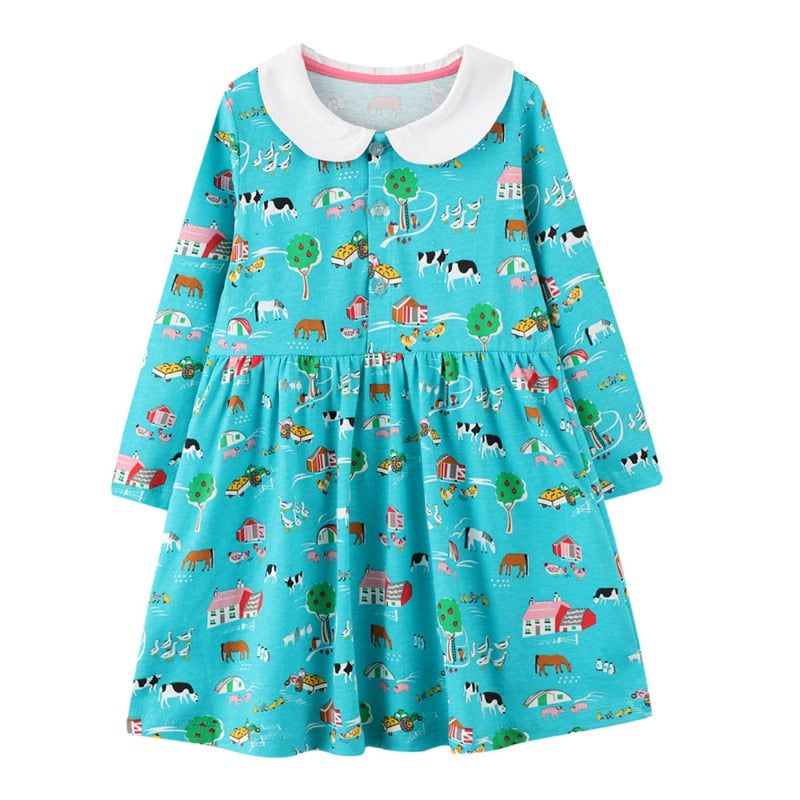 Vestido Manga Longa - 2 a 7 anos