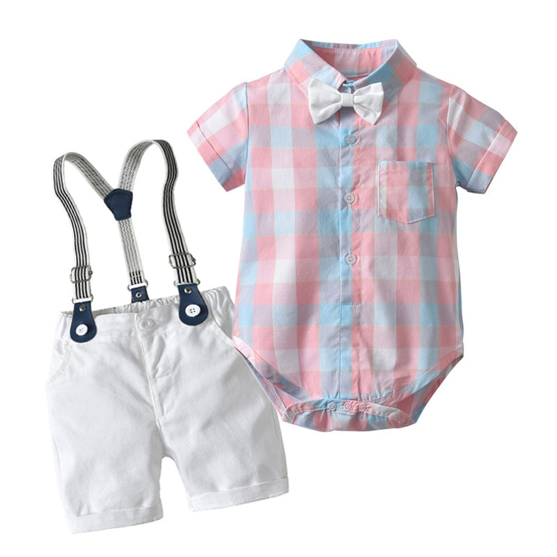 Conjunto de Body e Bermuda para Bebê de 3 Meses a 3 Anos