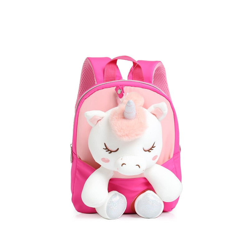 Mochila Escolar Infantil Animais de Pelúcia