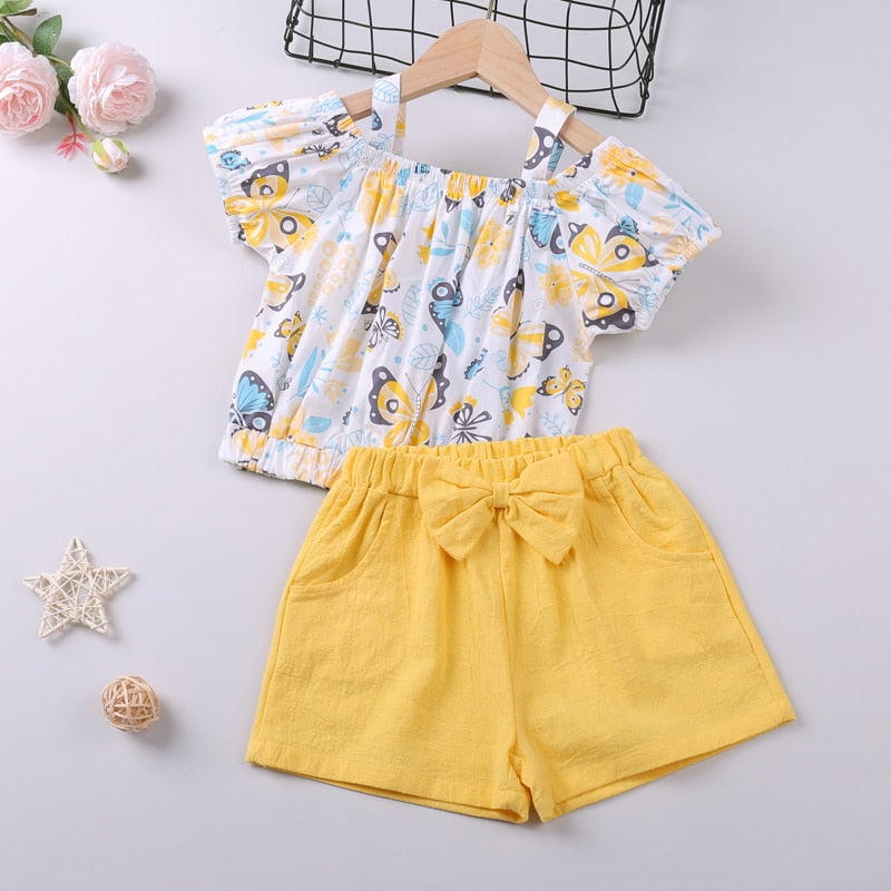 Conjunto de Verão para Meninas - 2 a 6 Anos