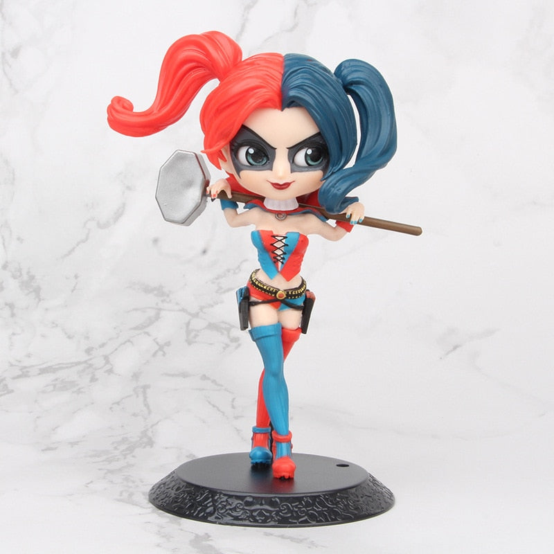 Q posket Arlequina, Coringa, Mulher Maravilha figura de ação anime bonecos colecionáveis