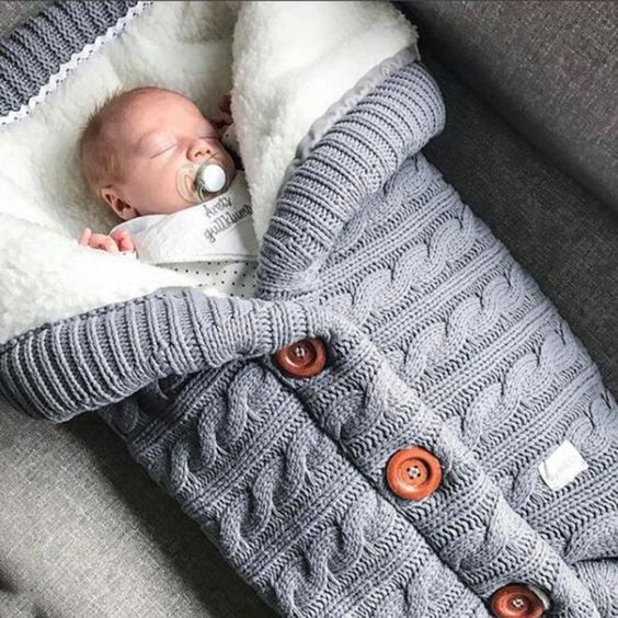 Sacos De Dormir Em Lã Para Bebês Até 6 Meses