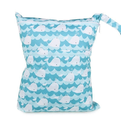 Bolsa Impermeável para Fraldas/Roupas Molhadas de Bebê
