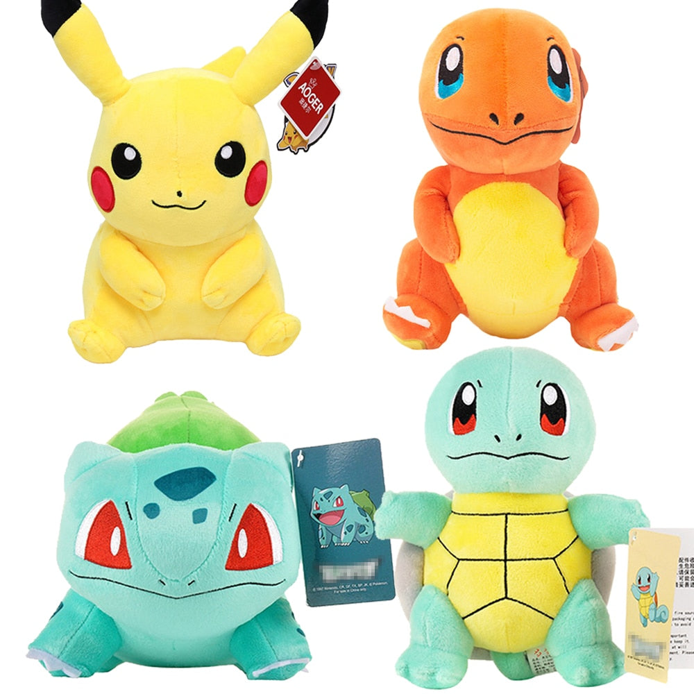 Pokemons de pelúcia 20 a 32 cm