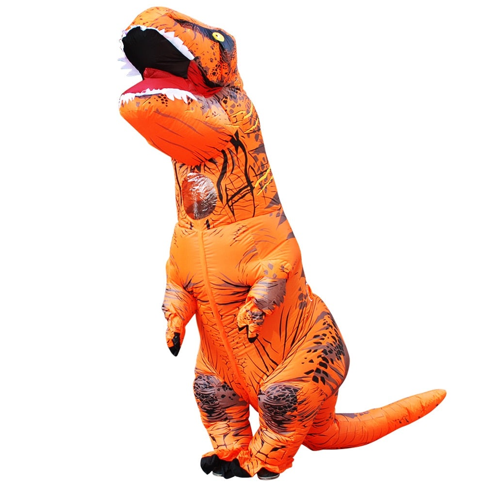 Fantasia de Dinossauro inflável corpo inteiro - infantil e adulto